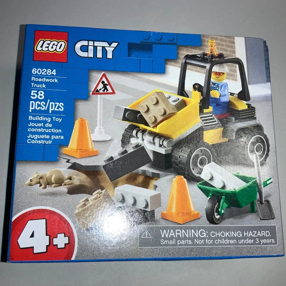 Lego City 60284 Roadwork truck 58 pieces 4+ unisex new in box